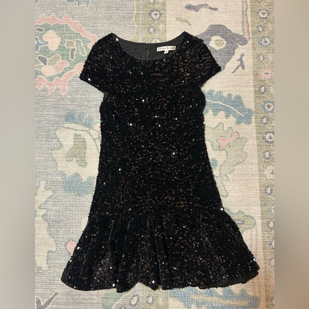 Allison & Kelly black sequin dress. Girl’s juniors size medium.
